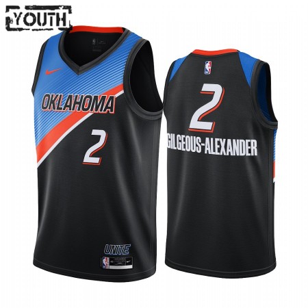 Maglia NBA Oklahoma City Thunder Shai Gilgeous-Alexander 2 2020-21 City Edition Swingman - Bambino